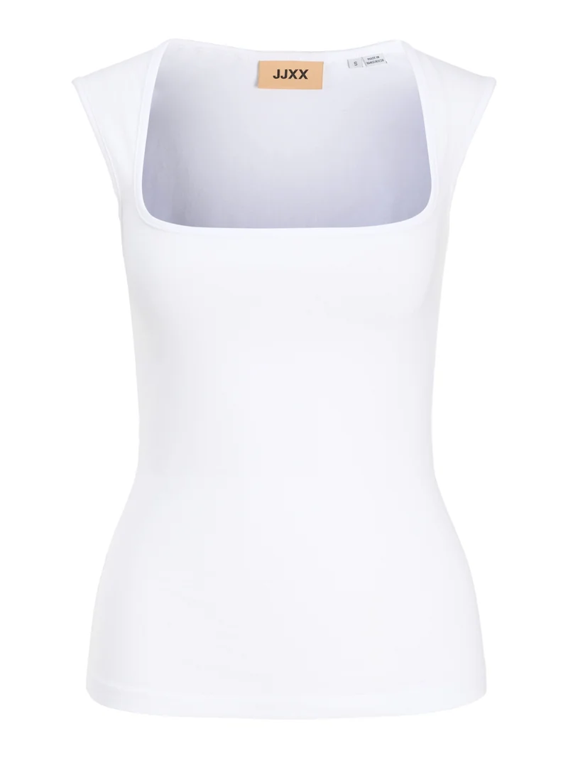 JXISABELLA GIGI STR SL TOP JRS NOOS, Bright White
