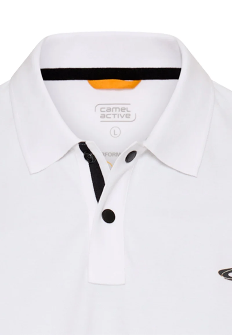 Polos 1/2 sleeves, White