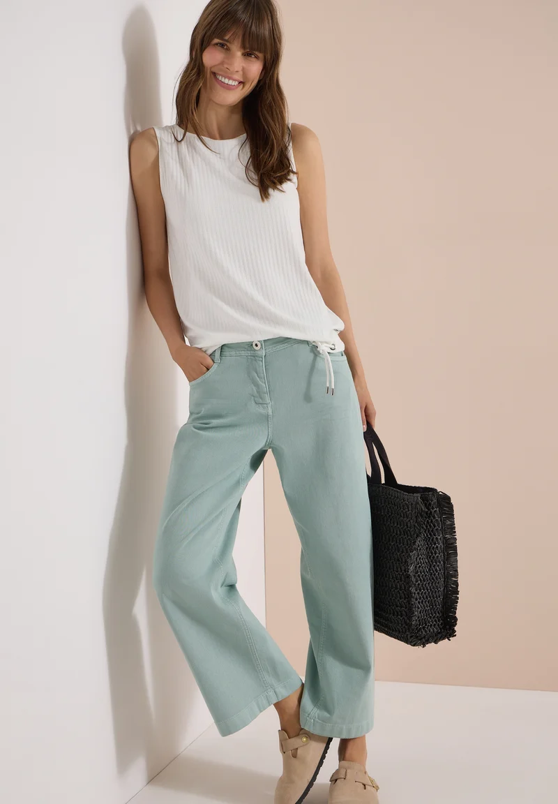 Rib Structure Top, vanilla white