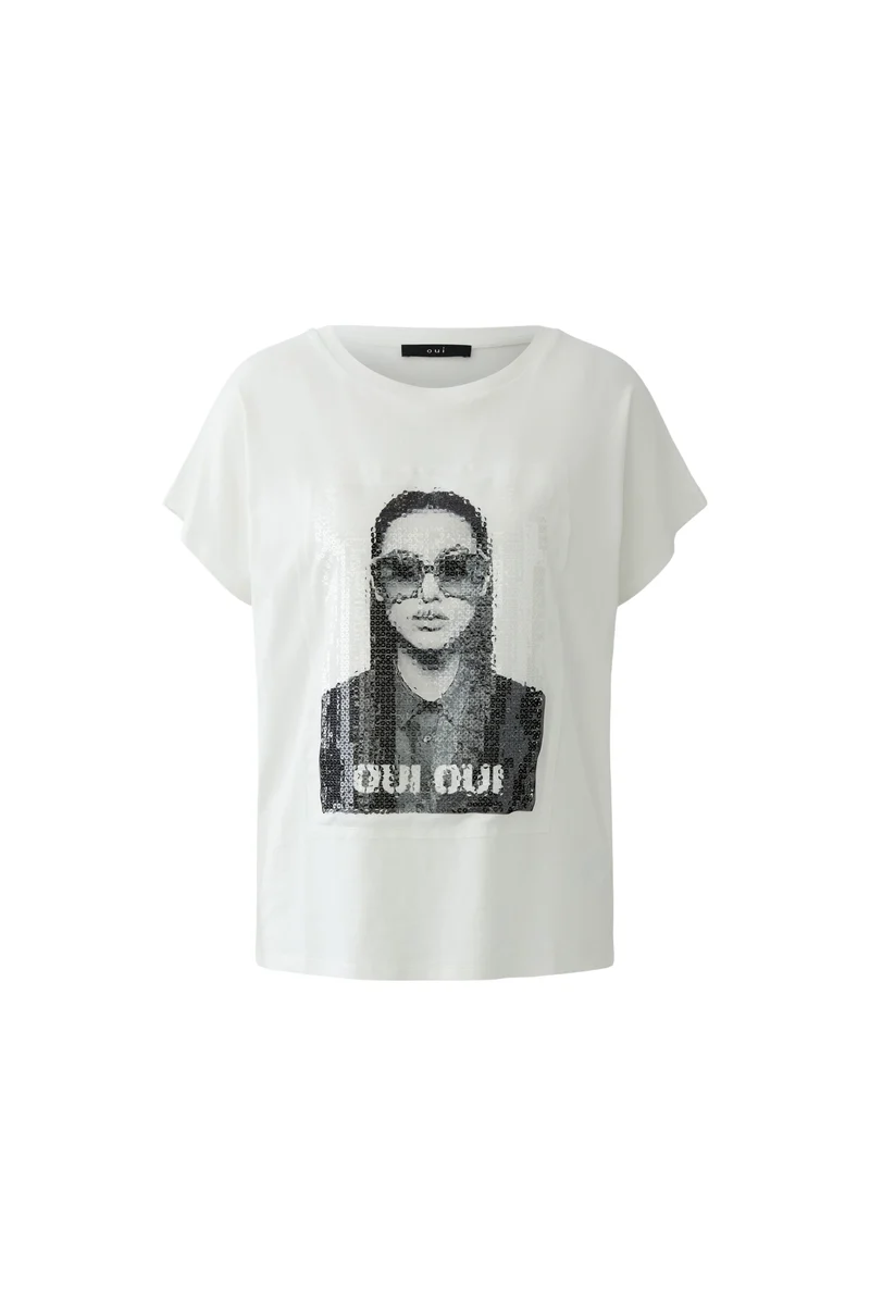 T-Shirt, cloud dancer