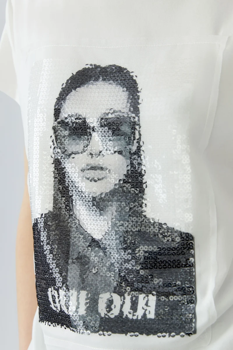 T-Shirt, cloud dancer