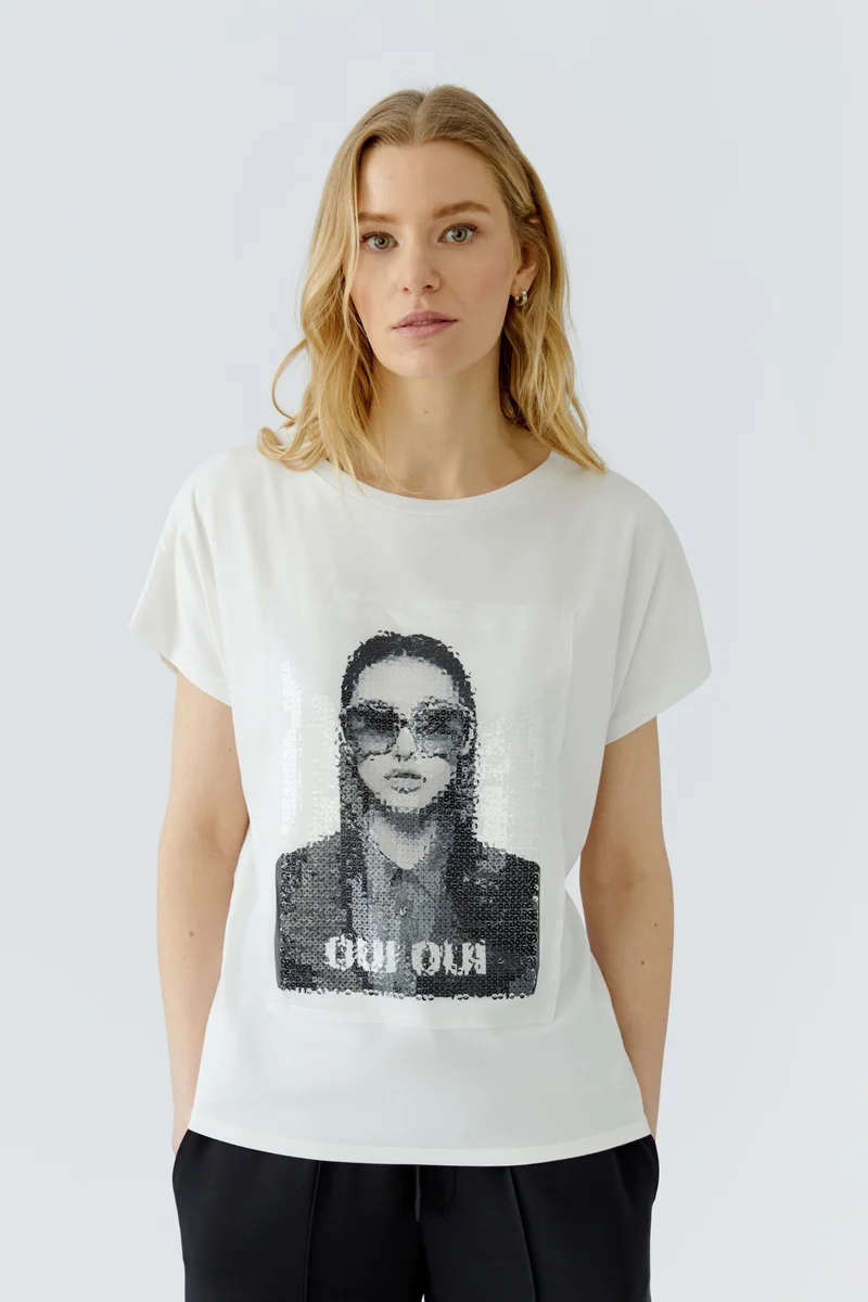 T-Shirt, cloud dancer
