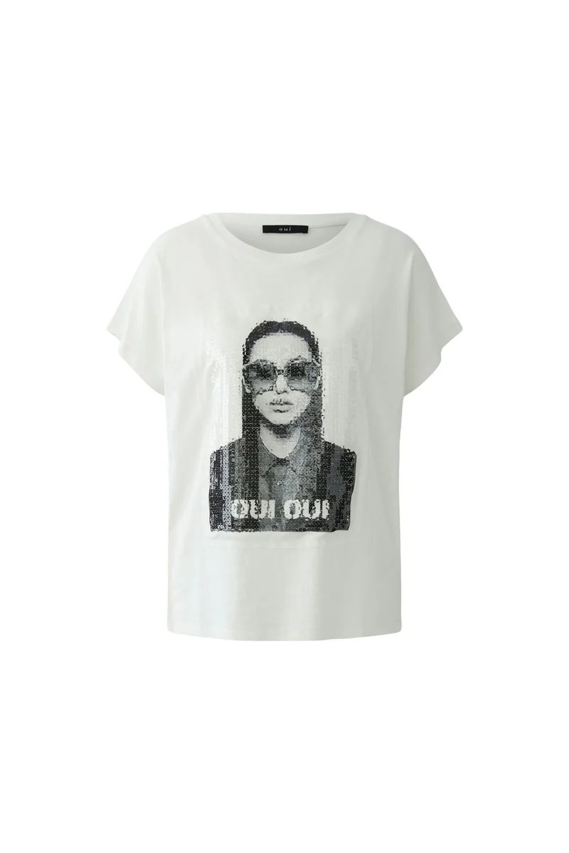 T-Shirt, cloud dancer