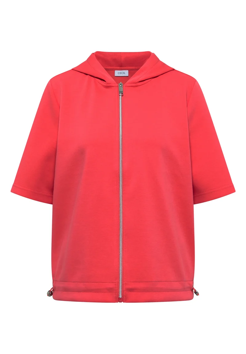 TOS Solid T-Shirt Jacket, coral