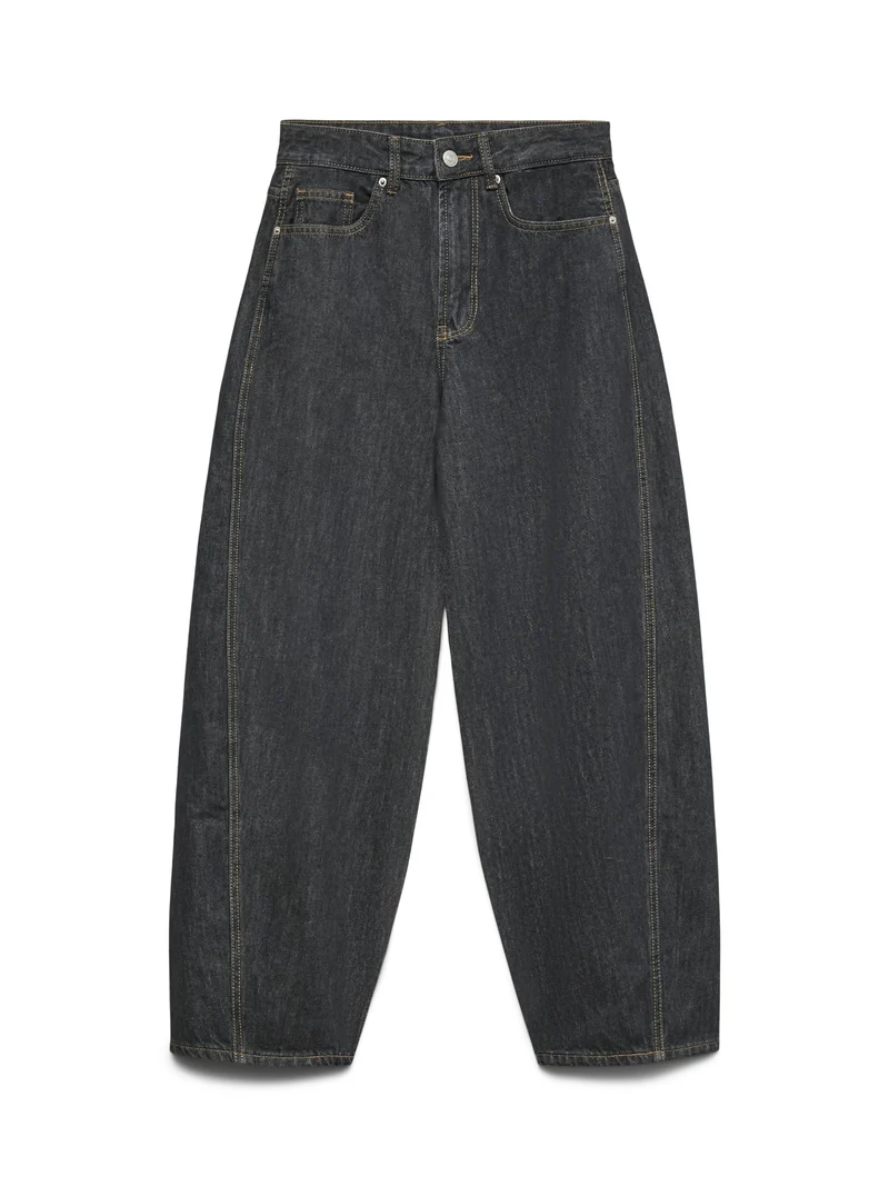 VMZOE MR BARREL DNM JEANS LI223 NOO, Dark Grey Denim/RINSE