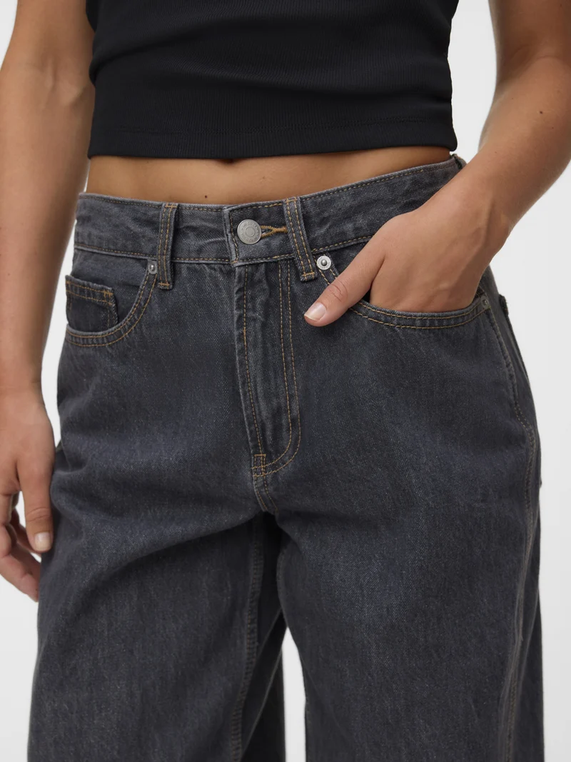 VMZOE MR BARREL DNM JEANS LI223 NOO, Dark Grey Denim/RINSE