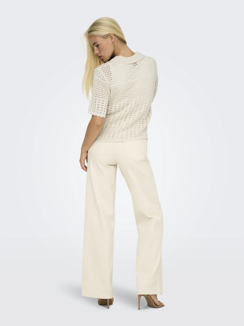 JDYROBIN 2/4 COLLAR CARDIGAN KNT NO, Birch