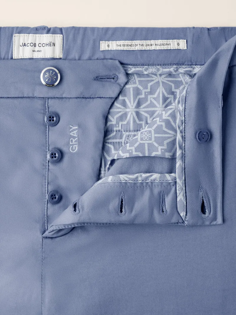 Gray - Pants in Stretch Twill