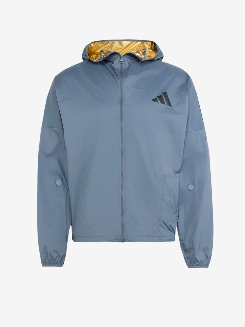 Giacca da running grigia adizero Blaze