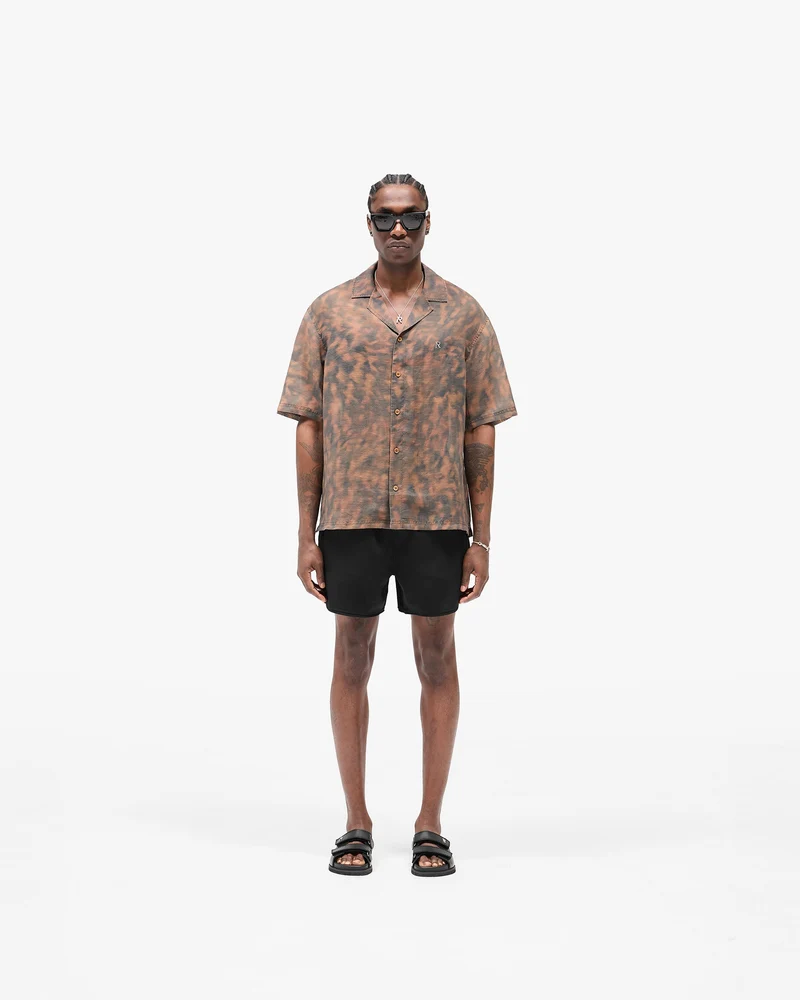 Tortoise Print Shirt - Brown