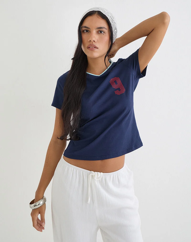 Cima-T-Shirt in „Nine Stellar Navy“