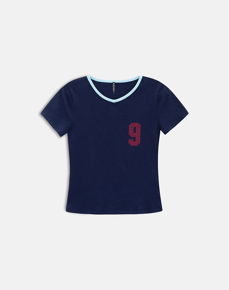 Cima-T-Shirt in „Nine Stellar Navy“