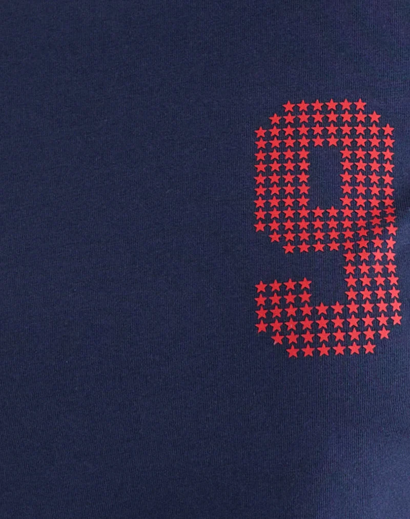 Cima-T-Shirt in „Nine Stellar Navy“