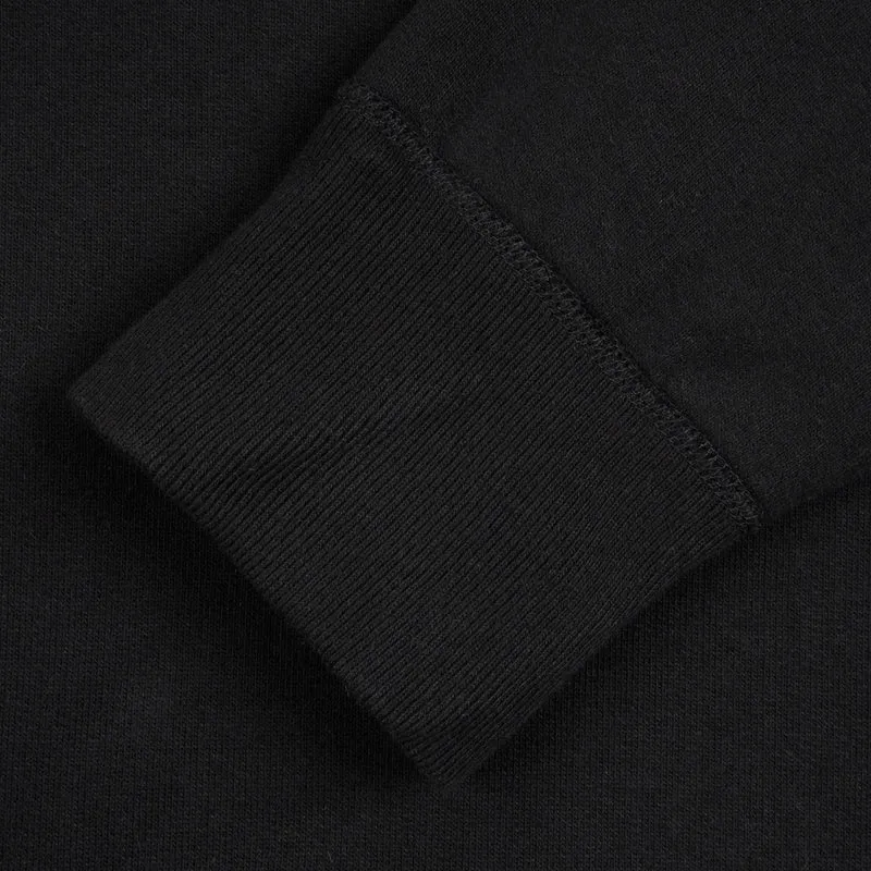 IHSW-49-BLK 14 oz. Ultra Heavy Loopwheel Hoodie Black