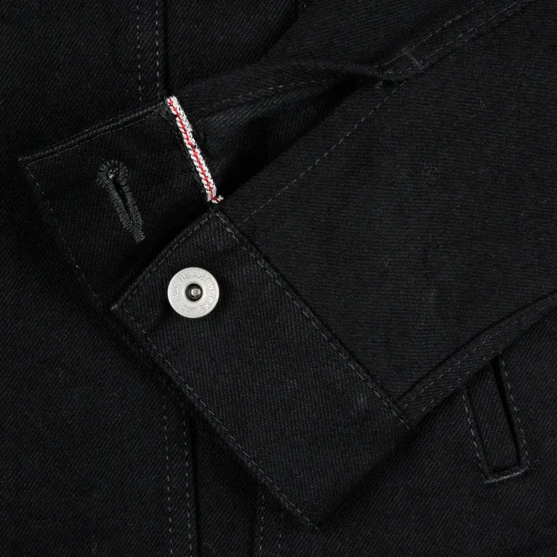 IHJ-86-BLK 14 oz. Selvedge Denim Modified Type III Jacket Black/Black