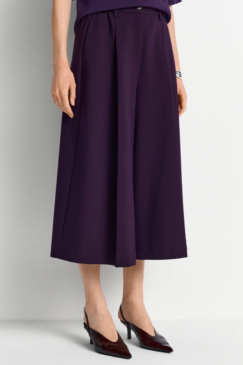 Cropped Wide Leg, mulberry