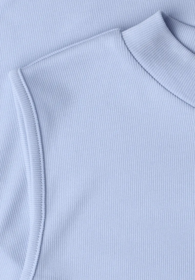 LTD QR silk look rib turtle ne, whispery blue