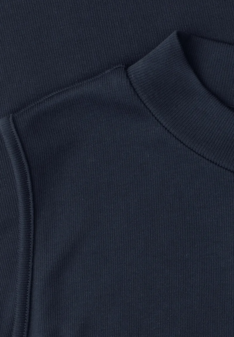 LTD QR silk look rib turtle ne, darkest blue