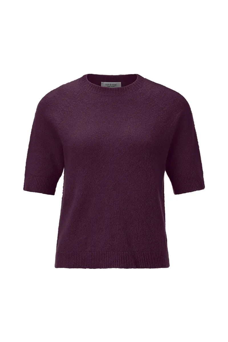 Seamless Crew Short Sleeve, mulberry