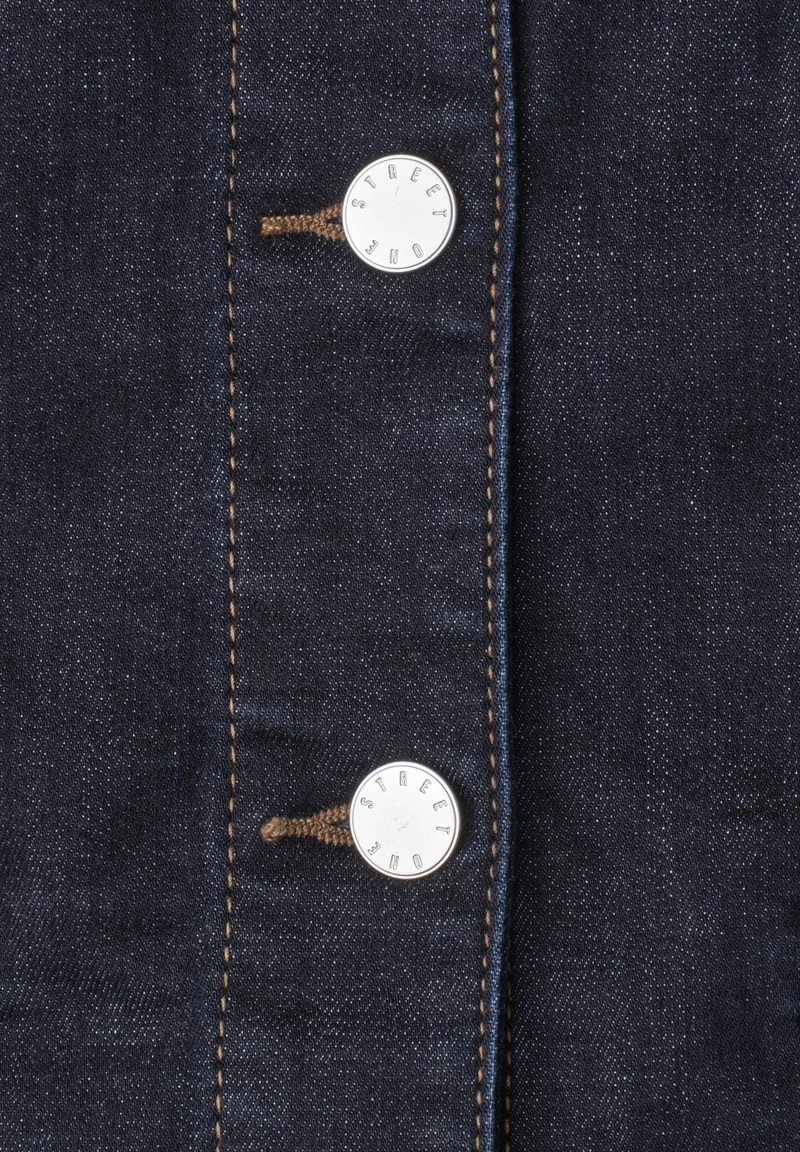 Style Denim,Vest,Rinse washed, Deep Rinse Washed