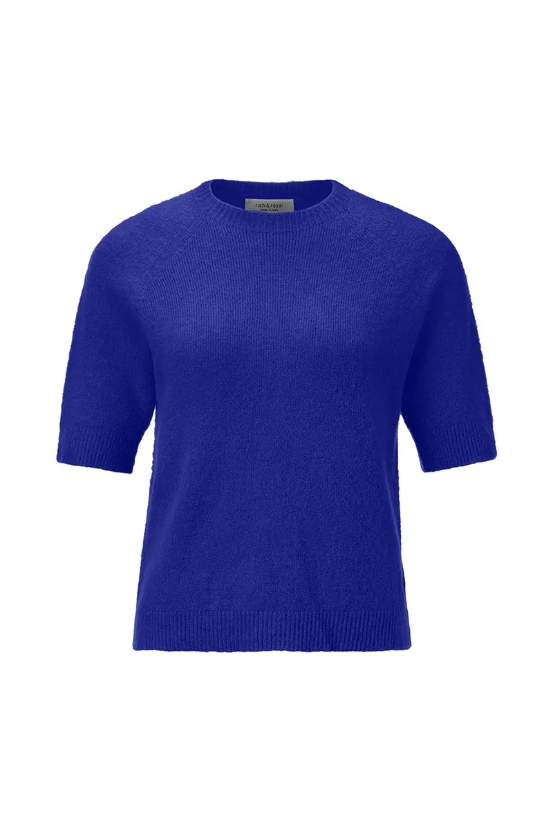 Seamless Crew Short Sleeve, cobalt aura