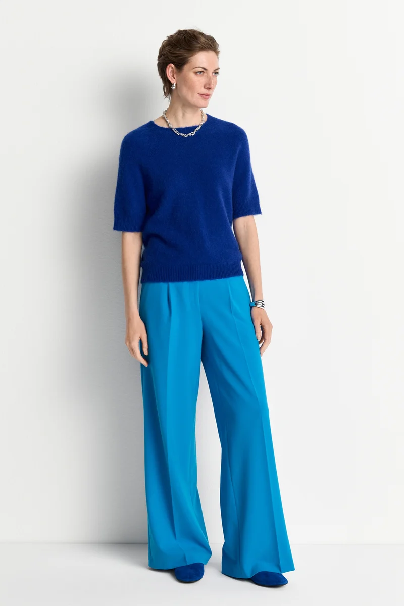 Seamless Crew Short Sleeve, cobalt aura