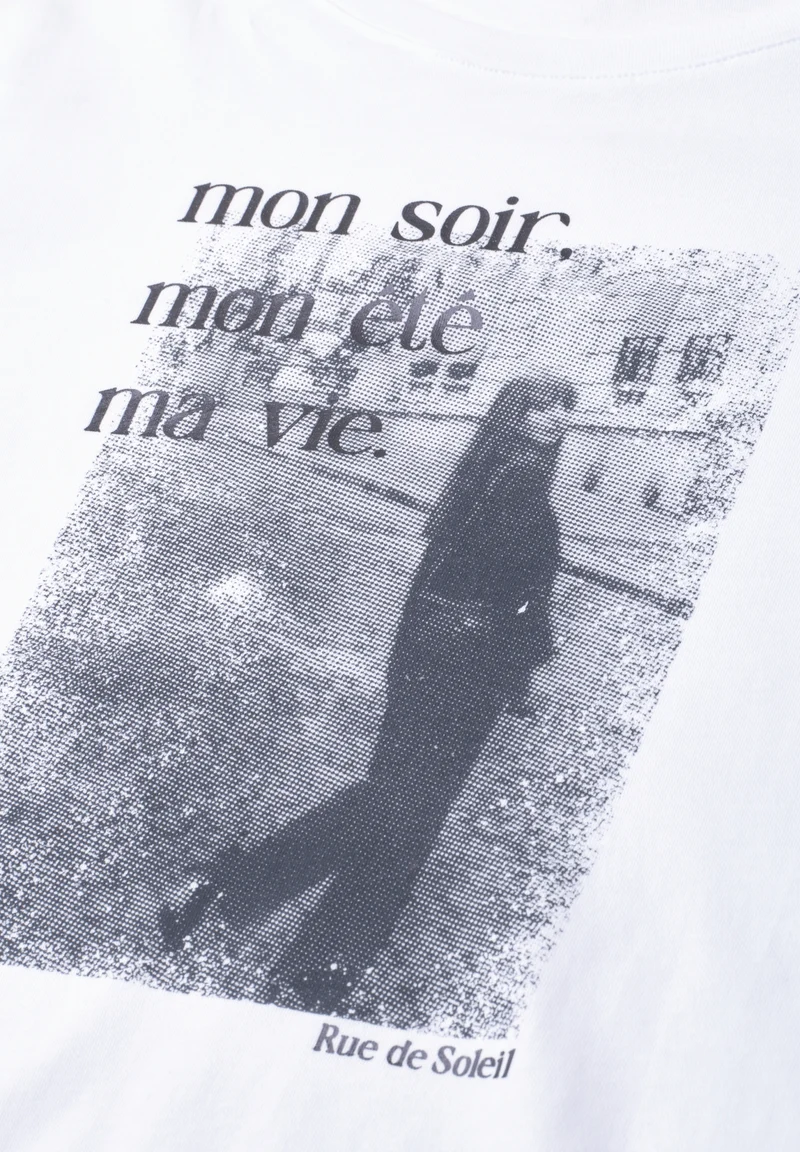 photo print shirt, White