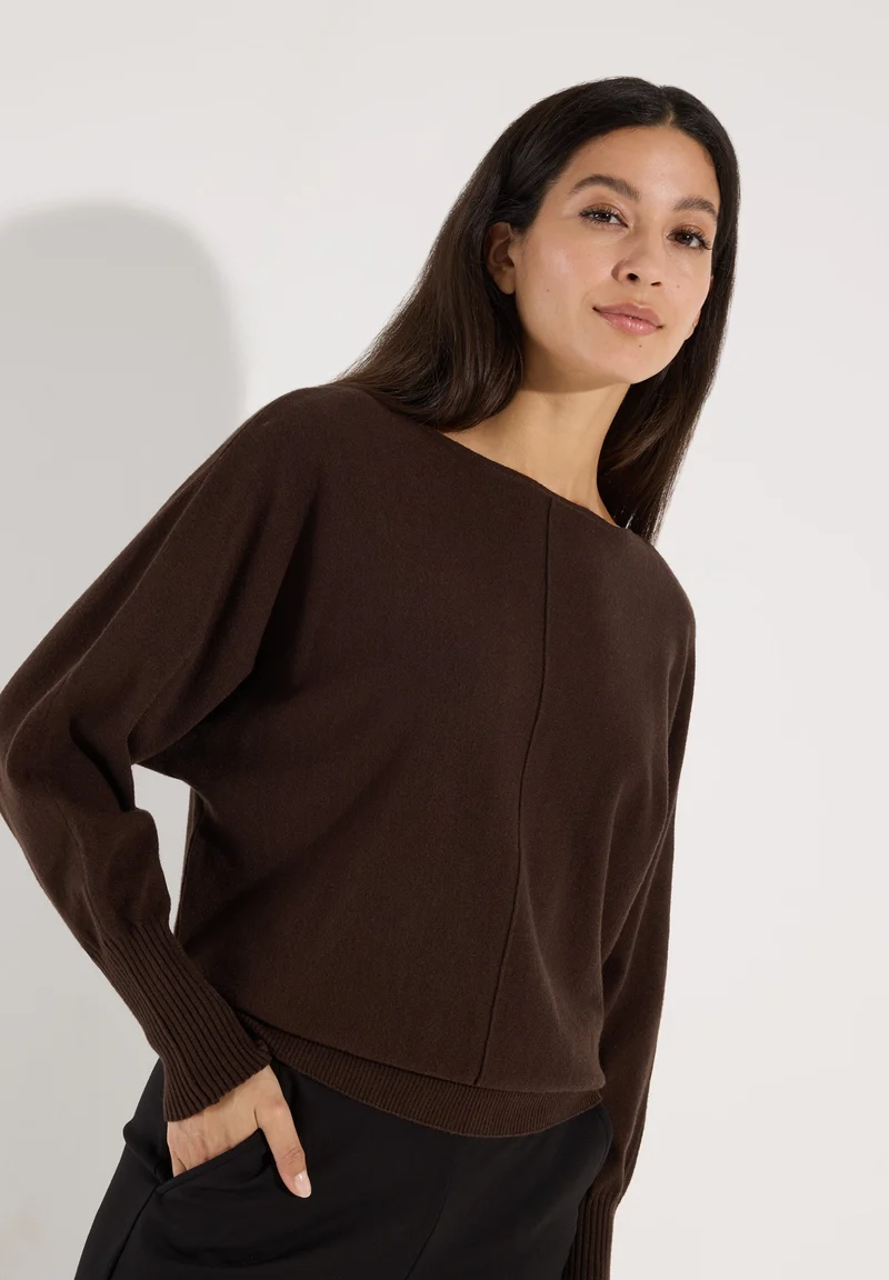Dollman Pullover Longsleeve, espresso brown