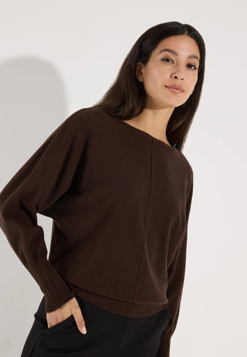 Dollman Pullover Longsleeve, espresso brown