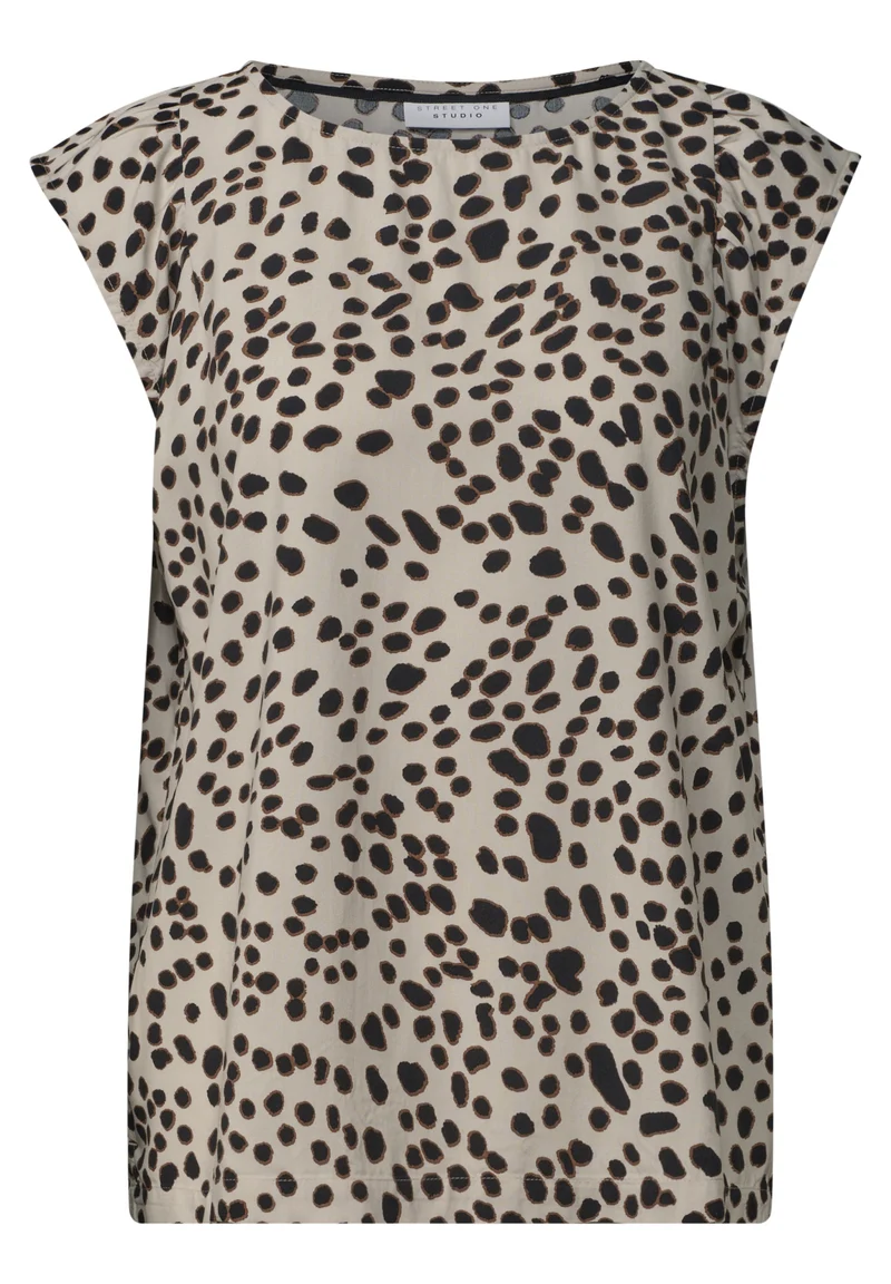 LTD QR Studio_Blousetop w slee, Black