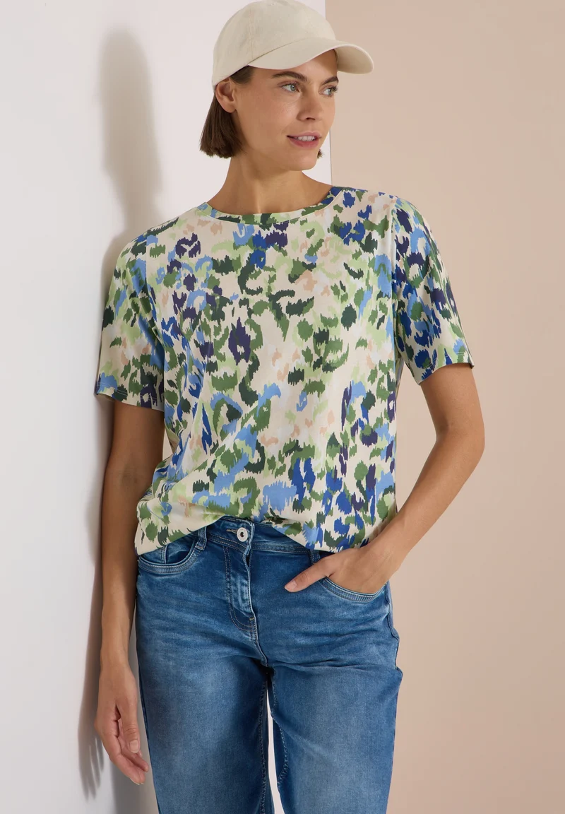 TOS Multi AOP Shirt, cashmere beige