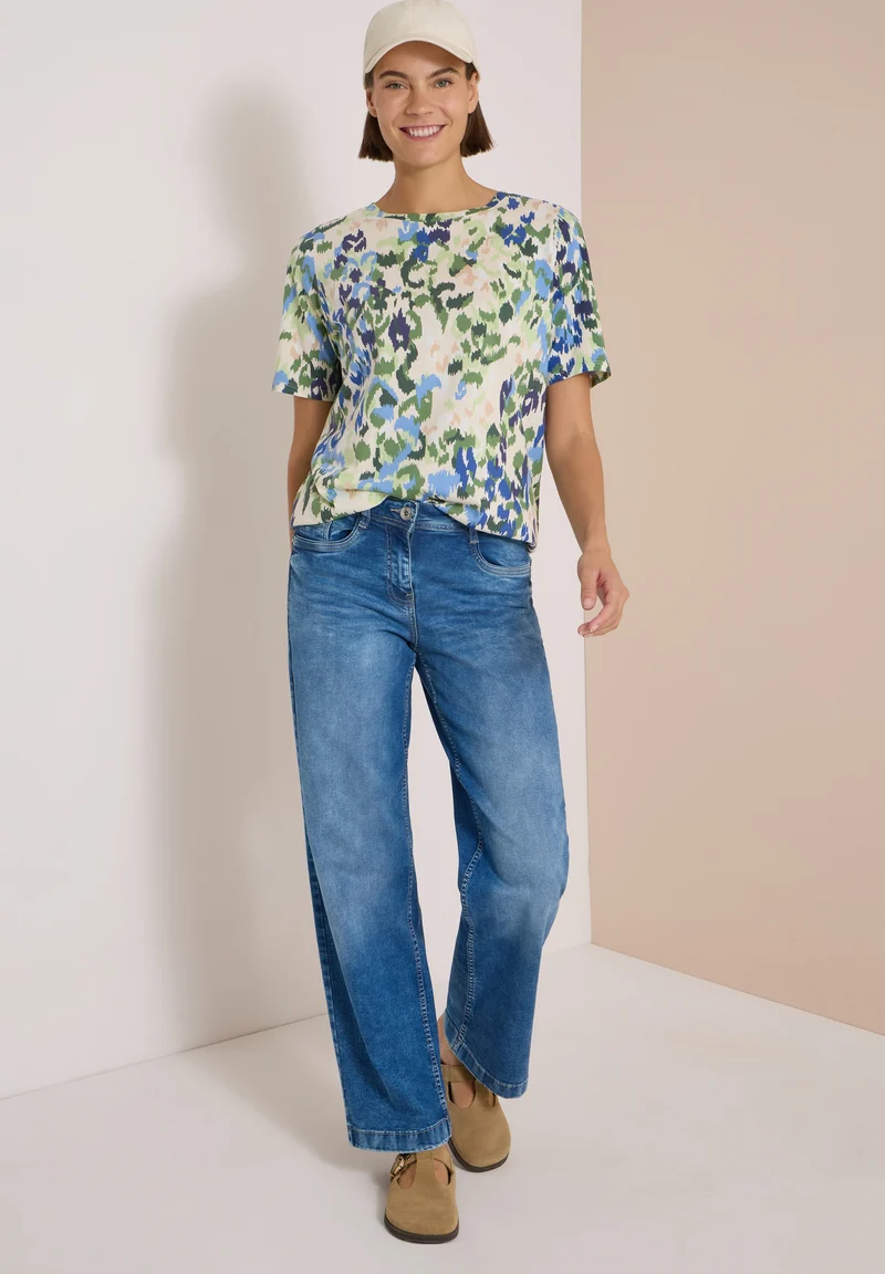 TOS Multi AOP Shirt, cashmere beige