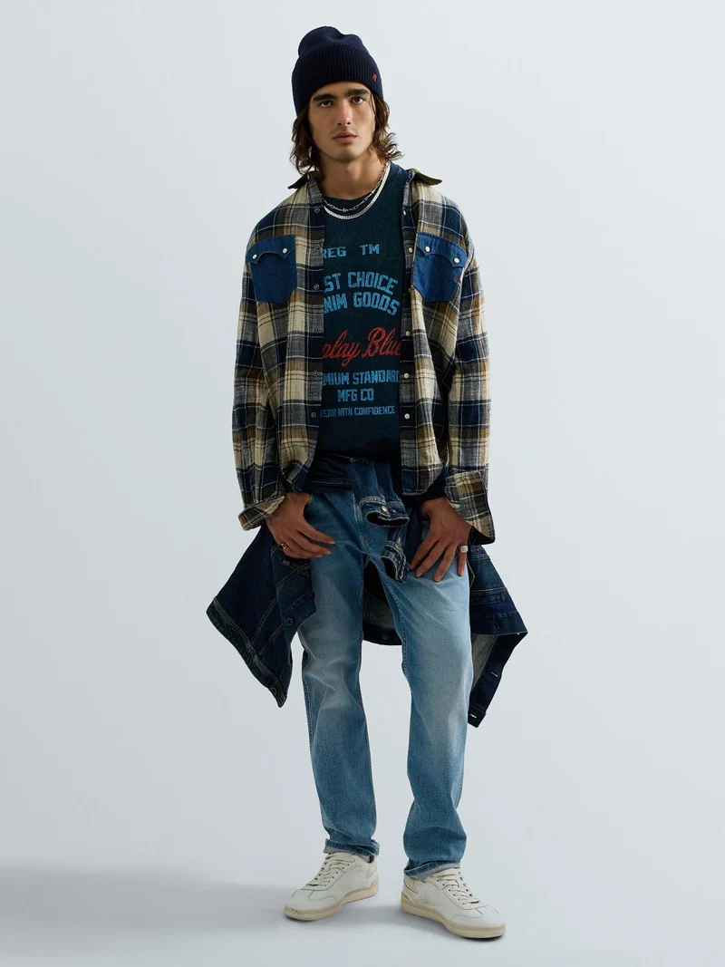 Hose 10.5 OZ DARK INDIGO SUPER, LIGHT BLUE