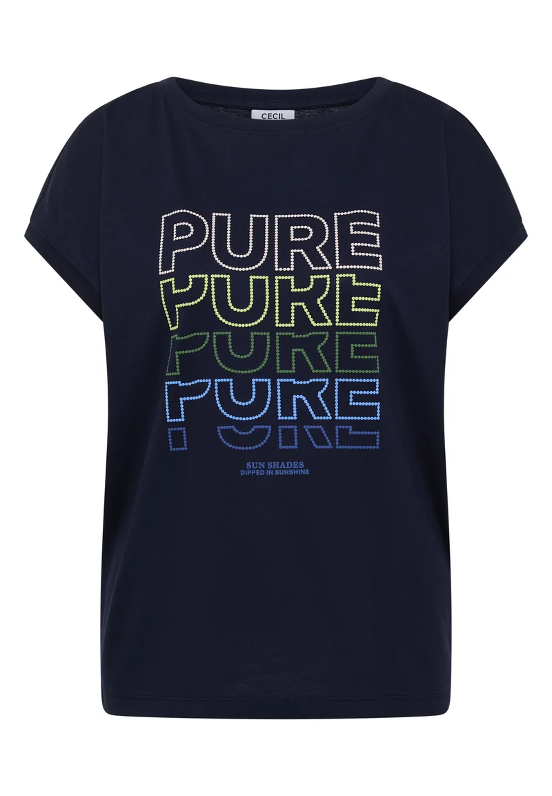 TOS Pure FP T-Shirt, urban dark blue