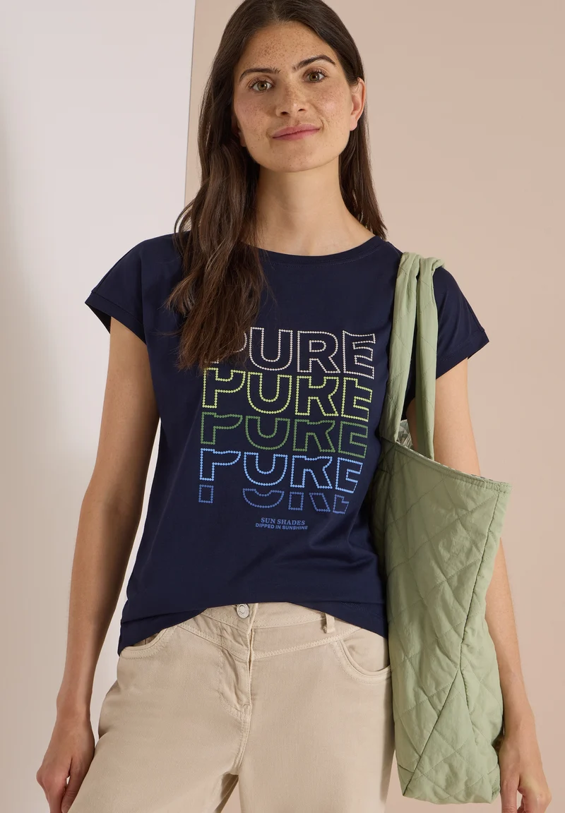 TOS Pure FP T-Shirt, urban dark blue