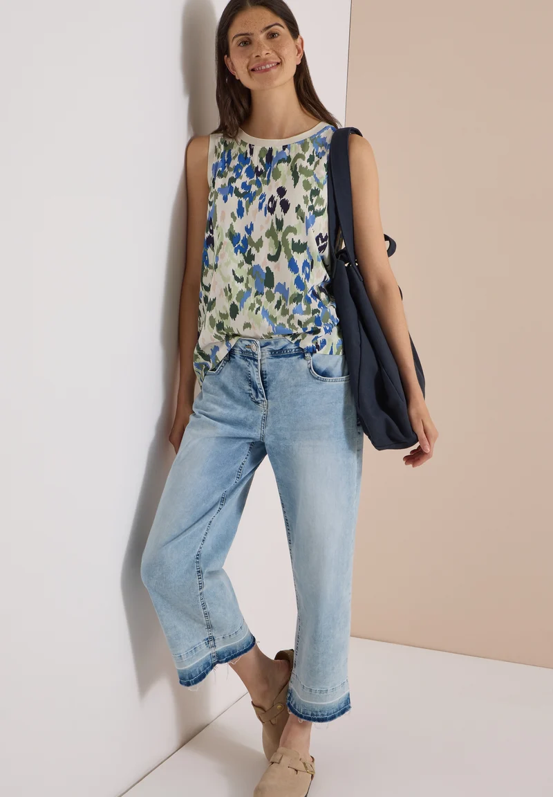 AOP Top, cashmere beige