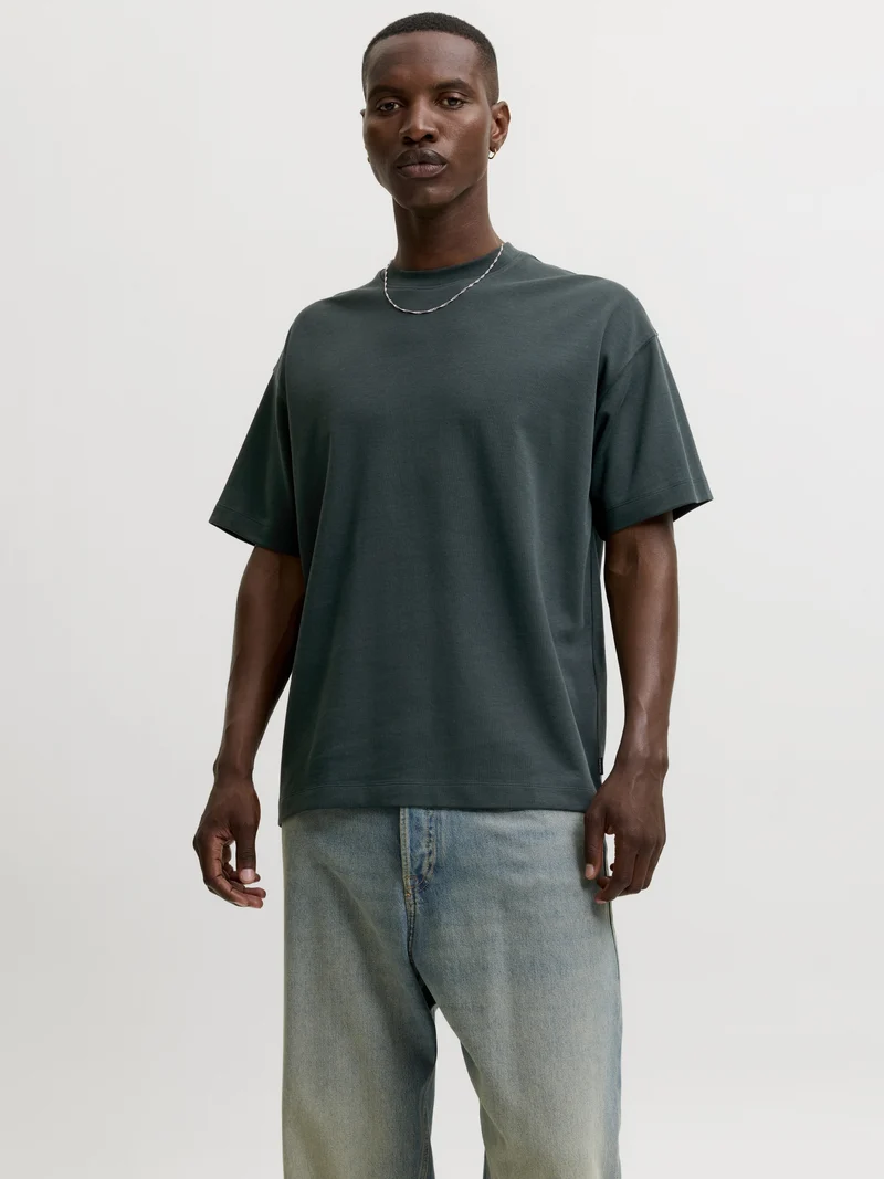 JJEBARRON TEE SS O-NECK NOOS, Scarab