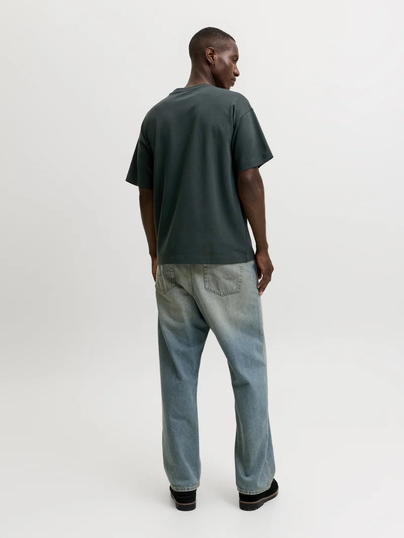 JJEBARRON TEE SS O-NECK NOOS, Scarab