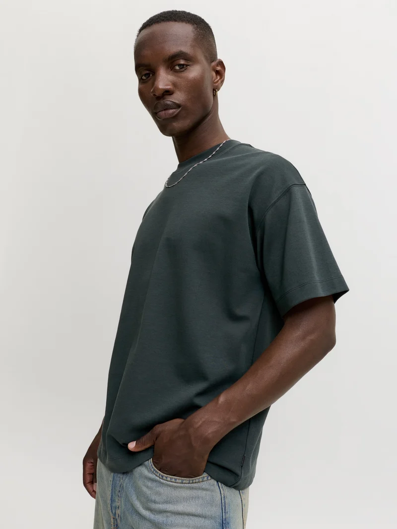 JJEBARRON TEE SS O-NECK NOOS, Scarab
