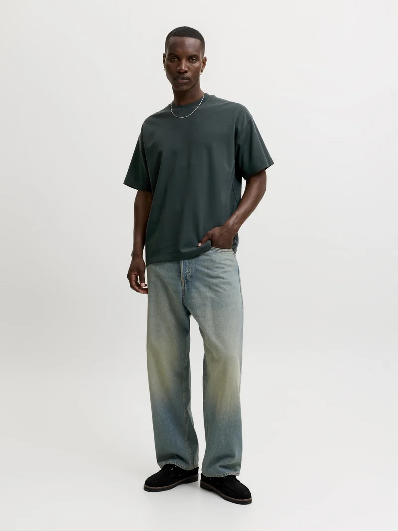 JJEBARRON TEE SS O-NECK NOOS, Scarab