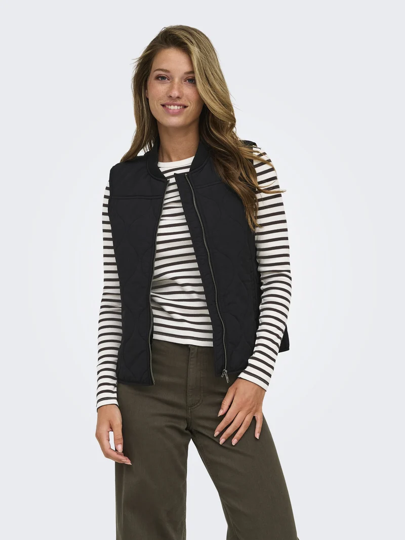 JDYLUCKY L/S O NECK NEW Y/D TOP JRS, Egret/COFFEE BEAN
