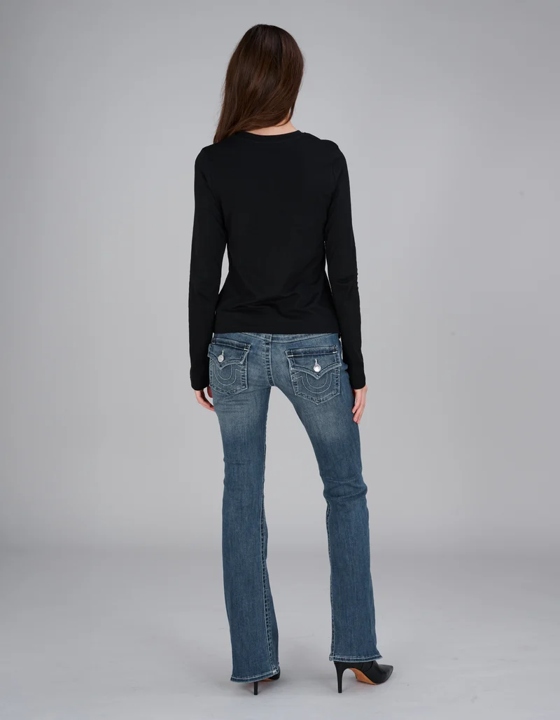 Low-Rise Bootcut-Jeans Arabella Joey Flare Flap