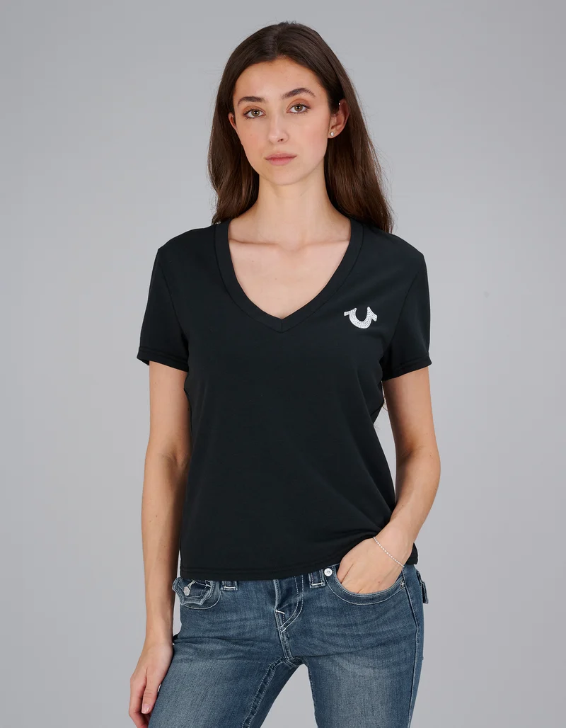 T-Shirt Crystal mit Strasssteinen