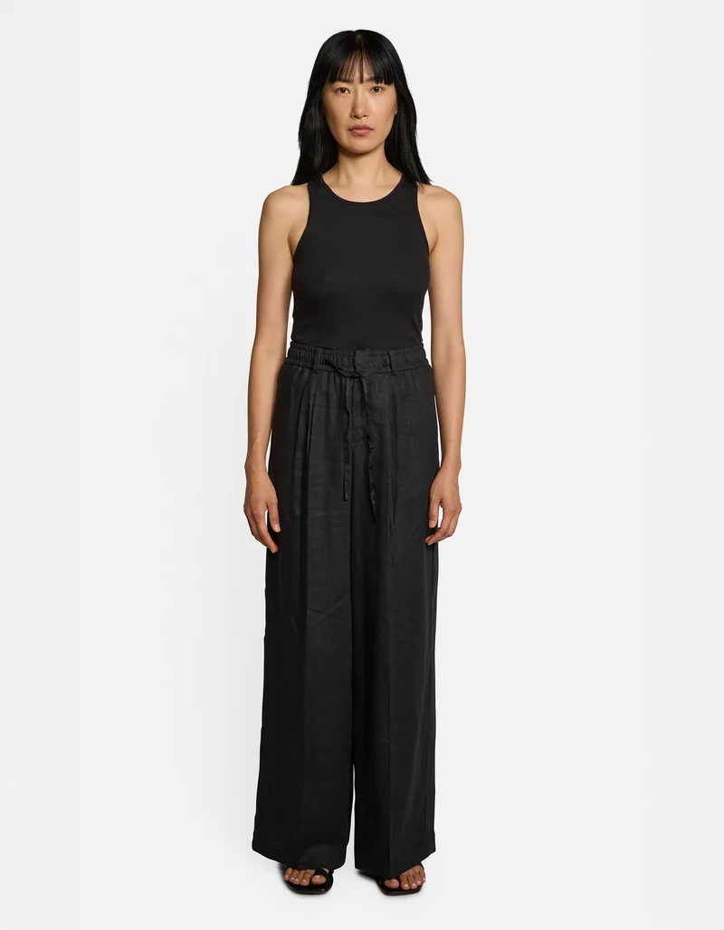 Wide-Leg Leinen-Hose Eawine