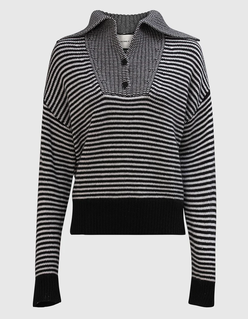 Gestreifter Kaschmir-Pullover Ranelle