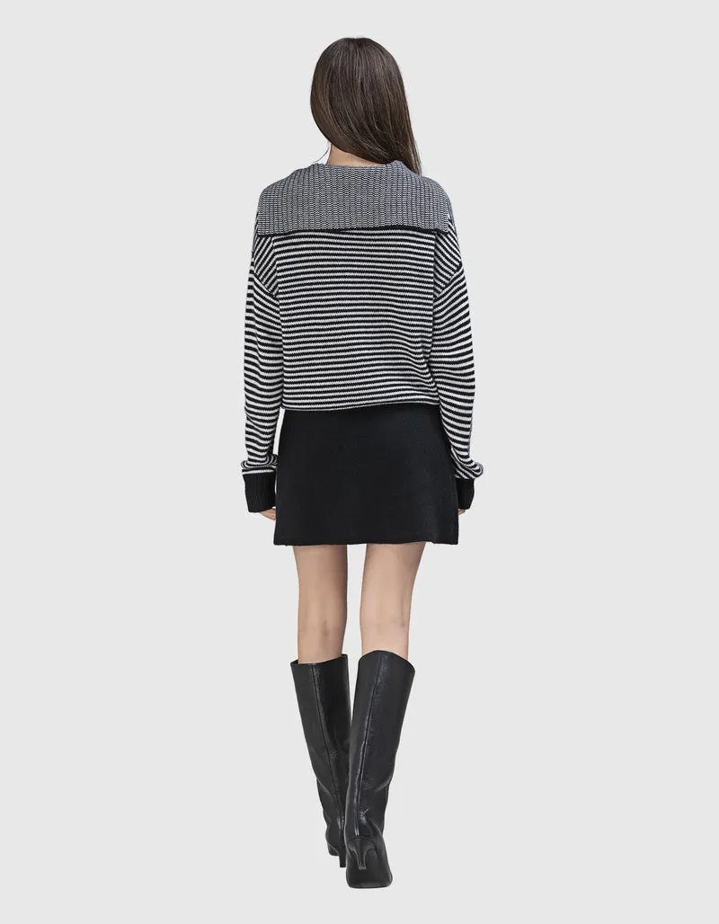 Gestreifter Kaschmir-Pullover Ranelle