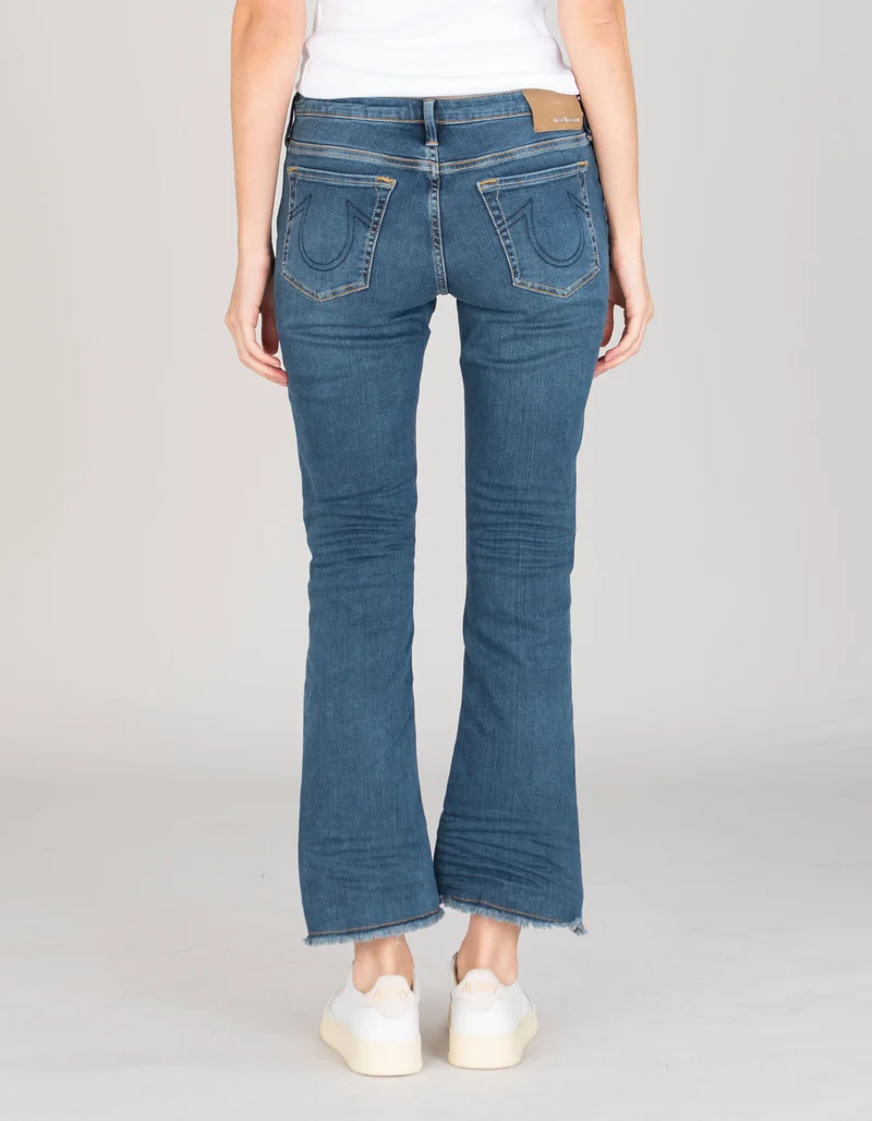 Cropped Flared-Leg Jeans Halle Kick Flare