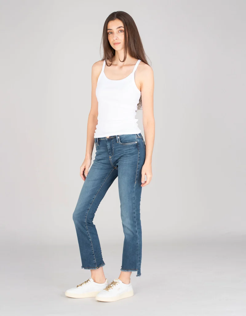 Cropped Flared-Leg Jeans Halle Kick Flare