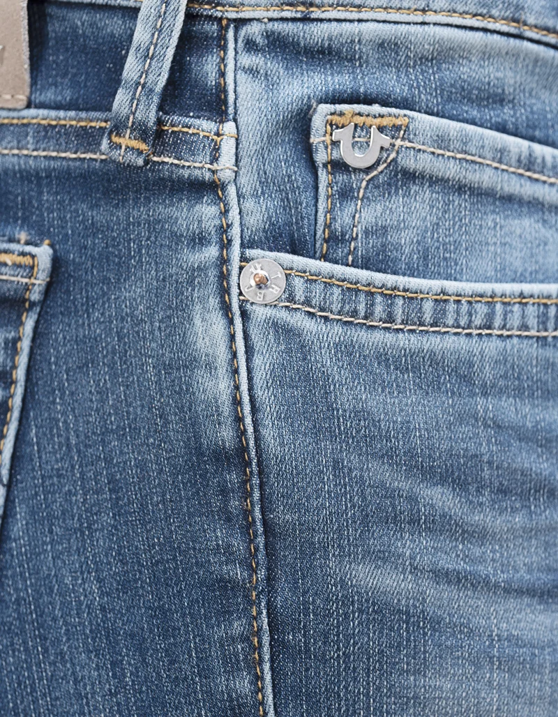 Cropped Flared-Leg Jeans Halle Kick Flare