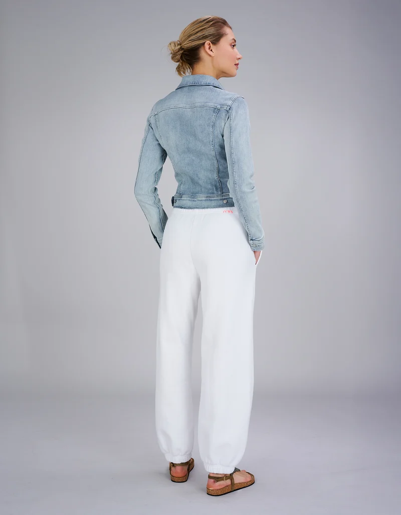 Slim-Fit Washed-Out Jeansjacke